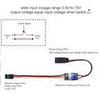 RC Remote Controlled AUX on/Off Electronic Switch Relay for Car Truck Boat LED Light Drone (4A)