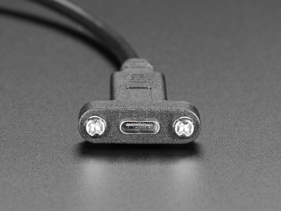 Panel Mount Cable USB C to Micro B Male - 30cm