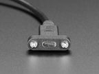 Panel Mount Cable USB C to Micro B Male - 30cm