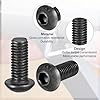 M3 x 12mm Hex Socket Button Head Cap Screws – Alloy Steel, Black