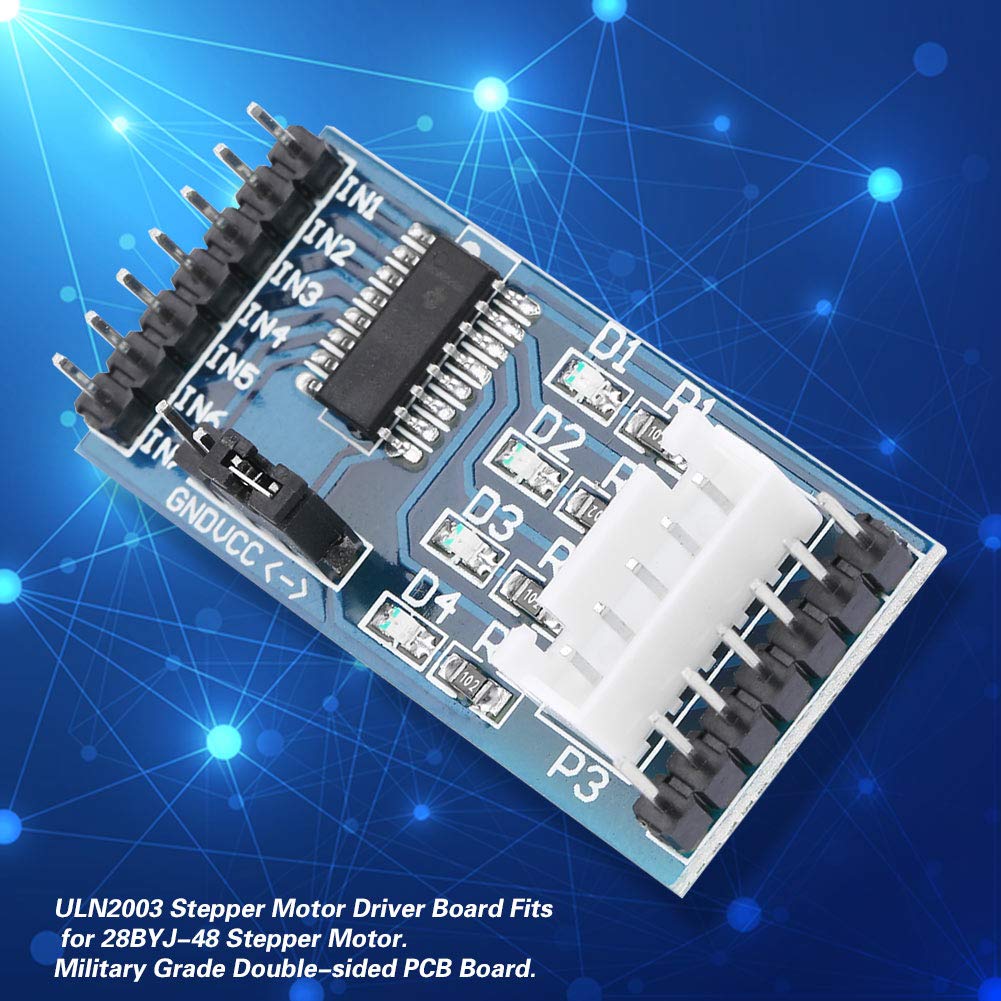 ULN2003 Stepper Motor Driver Module for 28BYJ-48 (5–12V)
