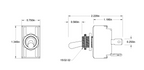 Toggle Switch 2 Position, Round, Maintained, 4 Terminal, DPST-NO, 15A