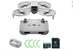 DJI RC-N3 Drone Controller Bundle with Propeller Guard &amp; LED Strobe Light