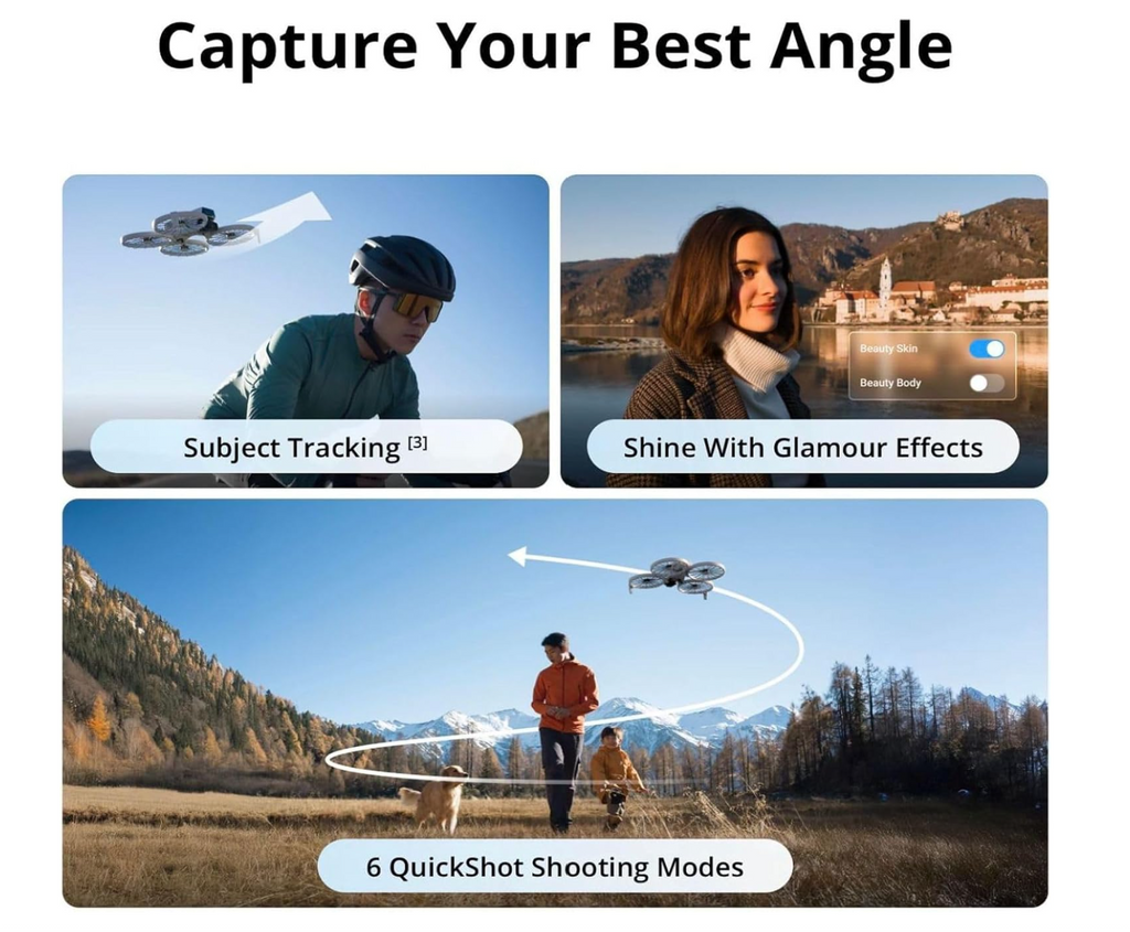 DJI RC-N3 Drone Controller Bundle with Propeller Guard &amp; LED Strobe Light