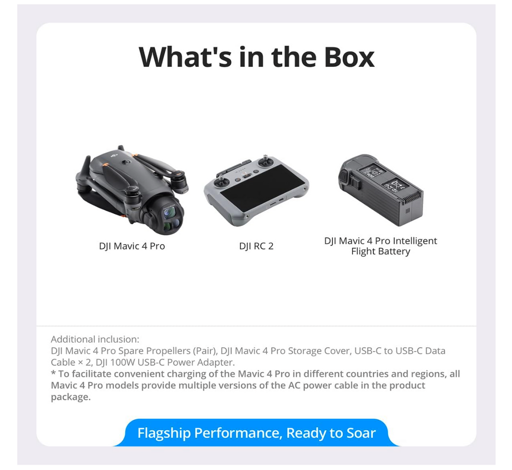 DJI Mavic 4 Pro Drone with DJI RC 2 – Flagship Tri-Camera Hasselblad Drone for Professionals