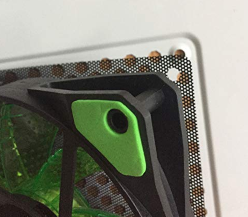 120mm Computer Fan Filter, 12cm PC Fan Dust Filter, 4.72 Inches Black PVC Dustproof Mesh Cover Guard for Computer Cooler Fan Case with M5×10 Screws