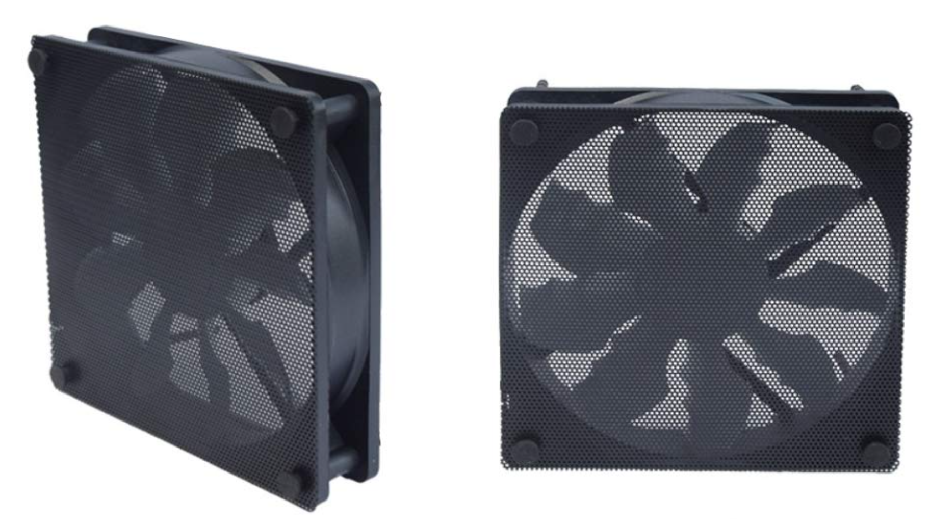 120mm Computer Fan Filter, 12cm PC Fan Dust Filter, 4.72 Inches Black PVC Dustproof Mesh Cover Guard for Computer Cooler Fan Case with M5×10 Screws